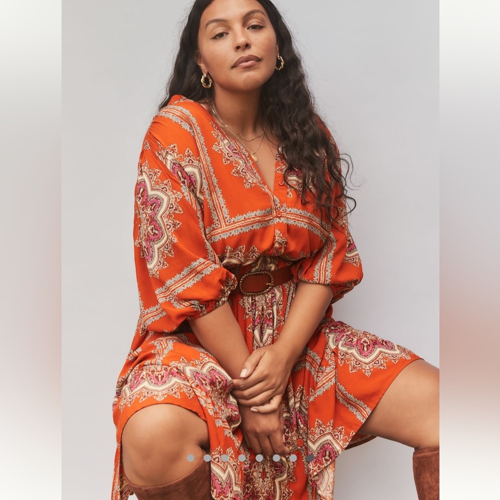 Anthropologie Dress w/ tie waist
